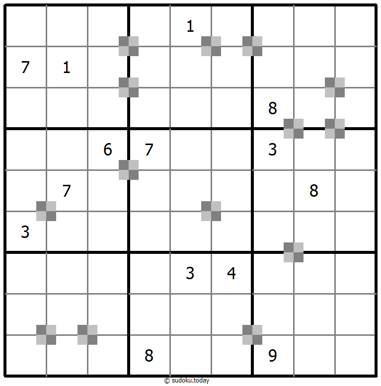 Sudoku pastel bicolor #65362