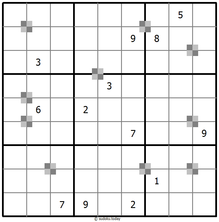 Sudoku pastel bicolor #65363