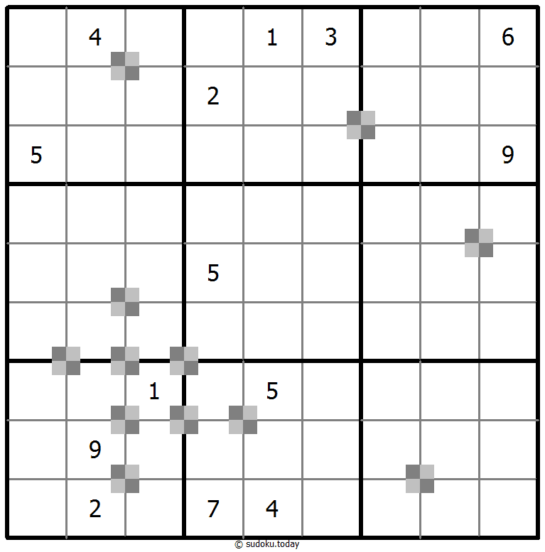 Sudoku pastel bicolor #65364