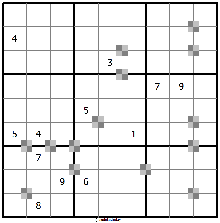 Sudoku pastel bicolor #65365