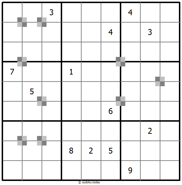 Sudoku pastel bicolor #65367