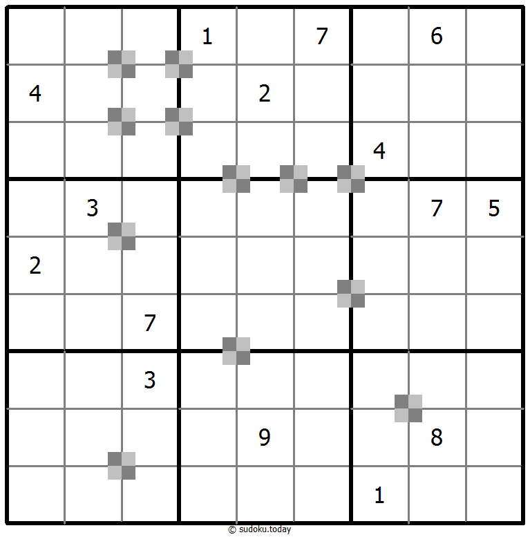 Sudoku pastel bicolor #65368