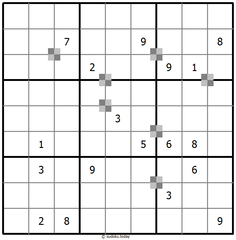 Sudoku pastel bicolor #65372