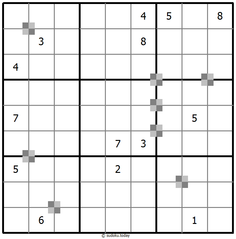 Sudoku pastel bicolor #65373