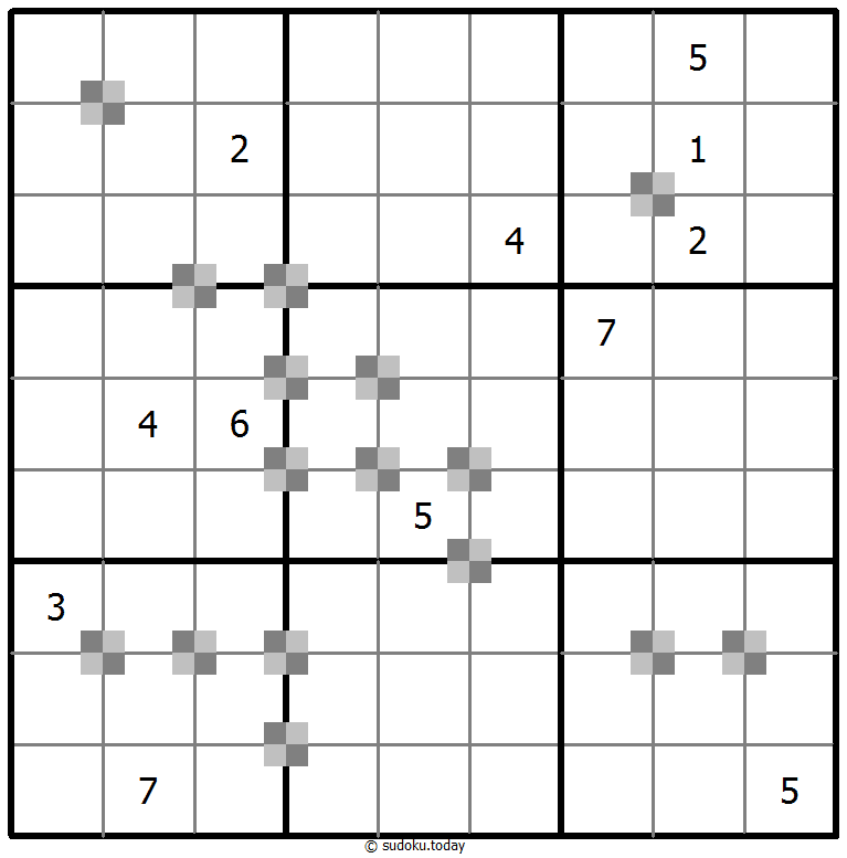 Sudoku pastel bicolor #65375