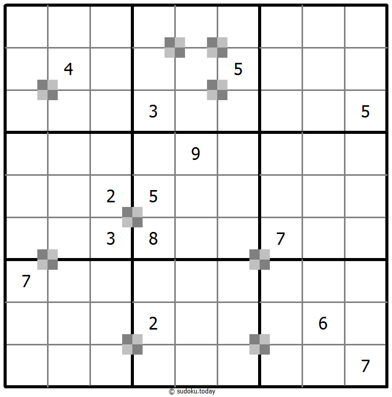 Sudoku pastel bicolor #65376