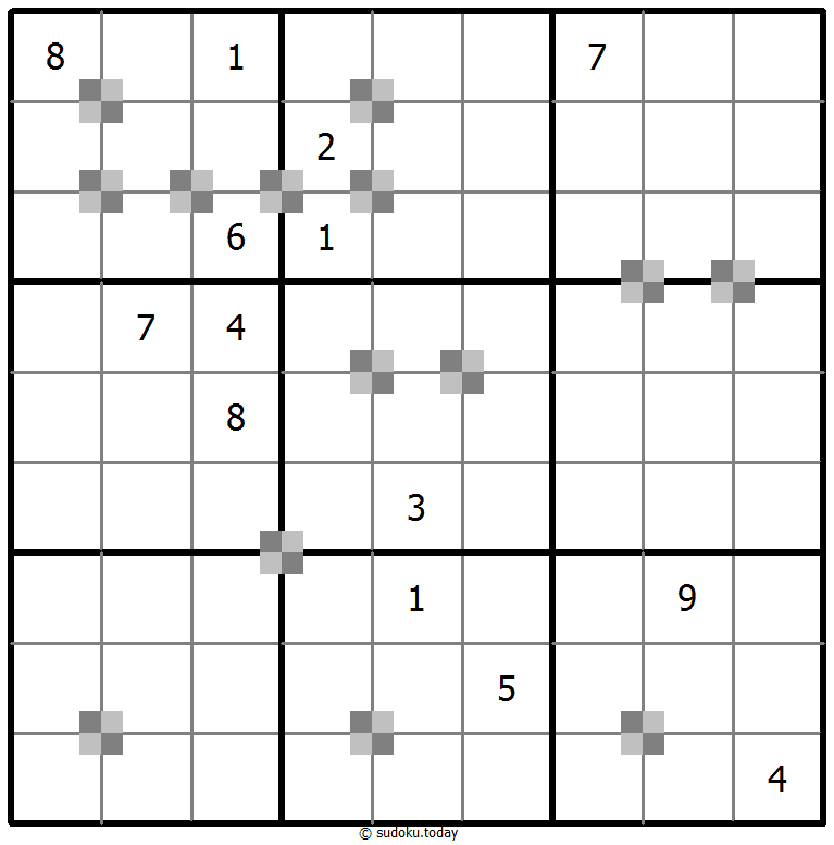 Sudoku pastel bicolor #65377