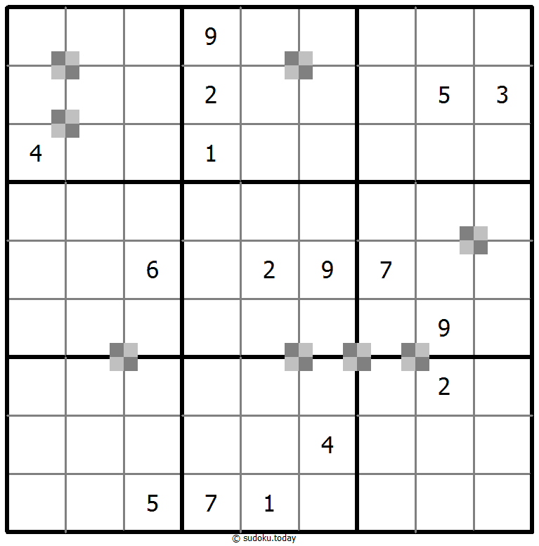 Sudoku pastel bicolor #65378