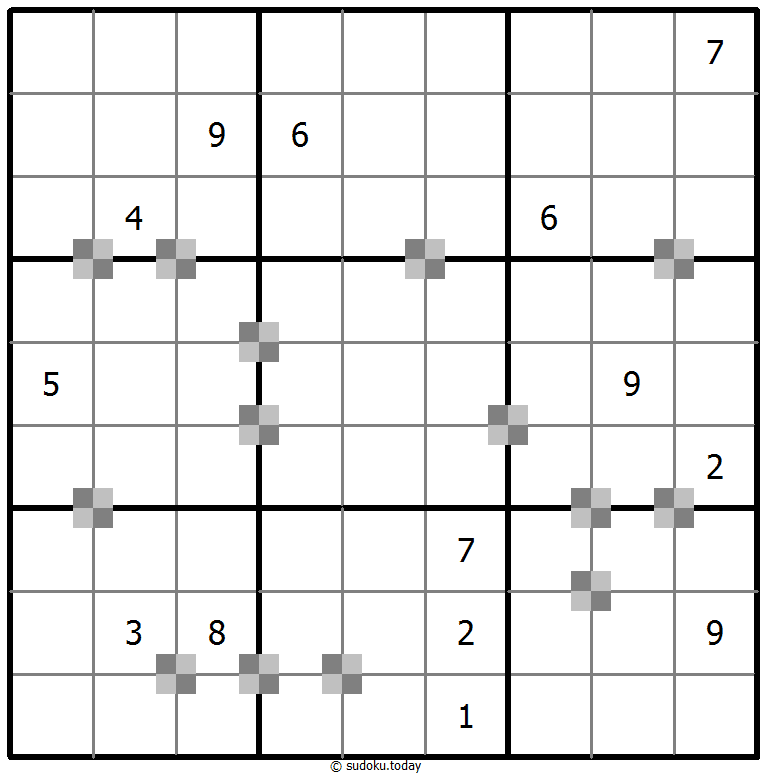 Sudoku pastel bicolor #65379
