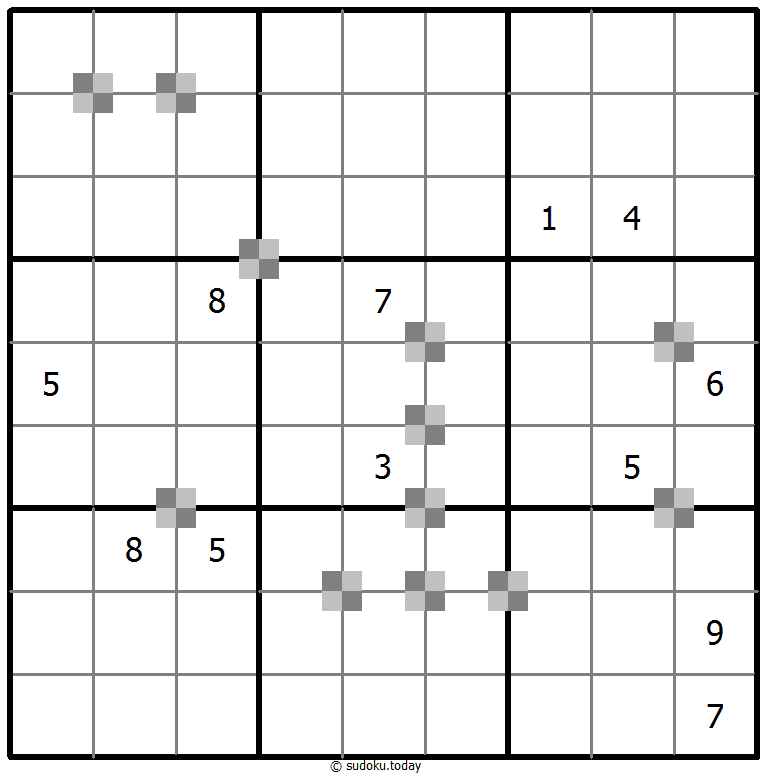 Sudoku pastel bicolor #65380