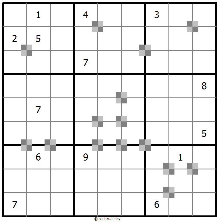 Sudoku pastel bicolor #65381
