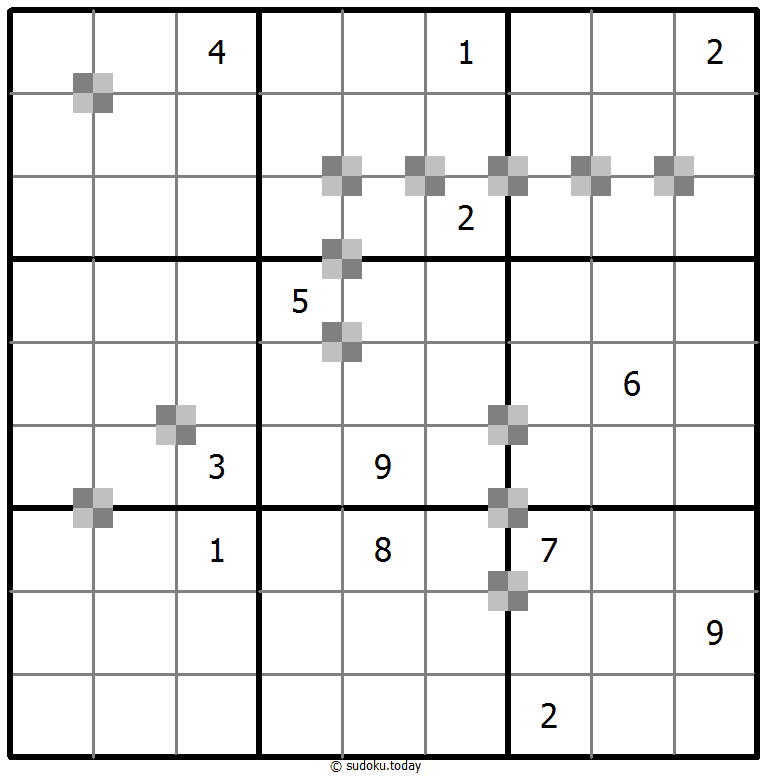 Sudoku pastel bicolor #65382