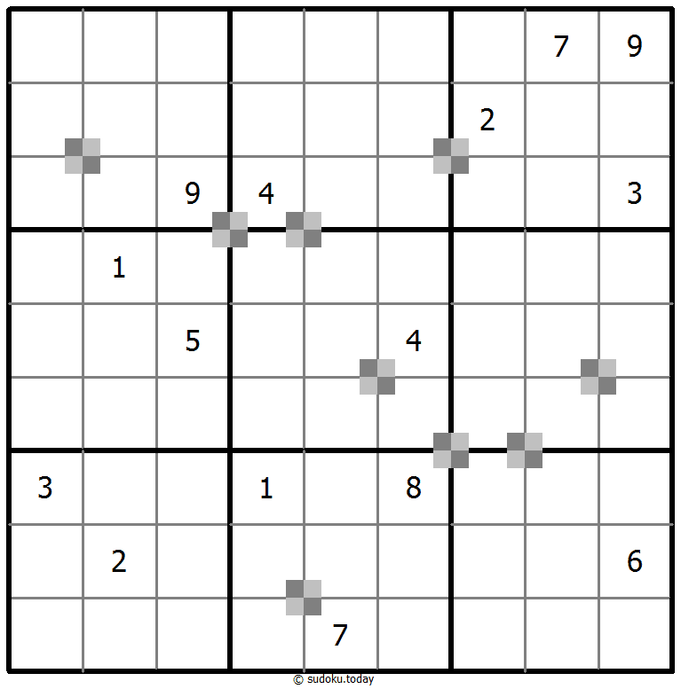 Sudoku pastel bicolor #65383