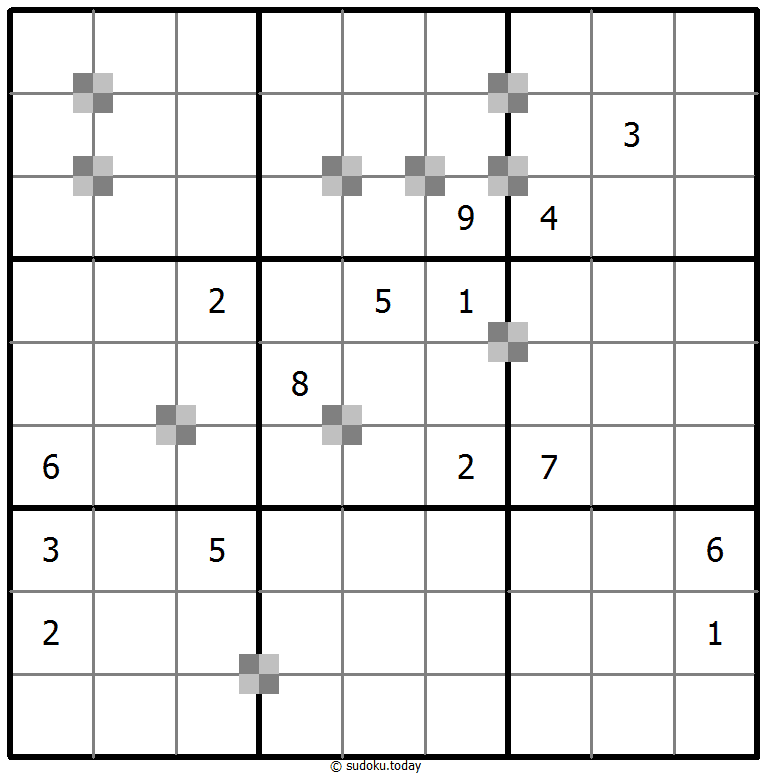 Sudoku pastel bicolor #65384