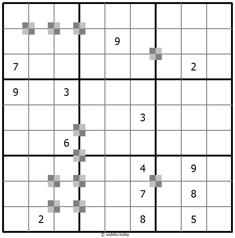 Sudoku pastel bicolor #65385