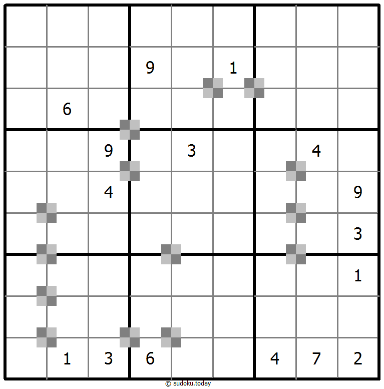 Sudoku pastel bicolor #65386