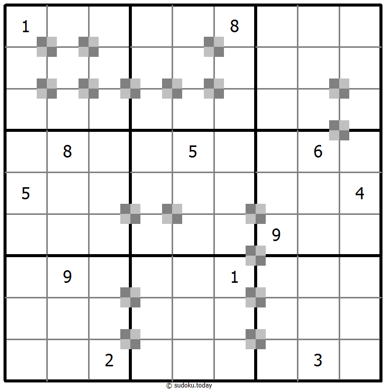 Sudoku pastel bicolor #65387