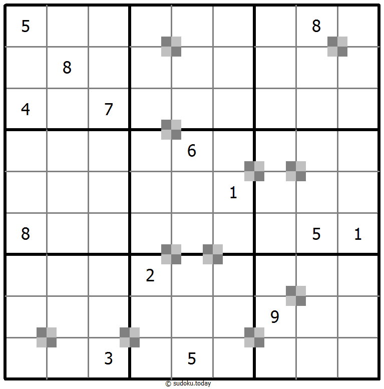 Sudoku pastel bicolor #65389