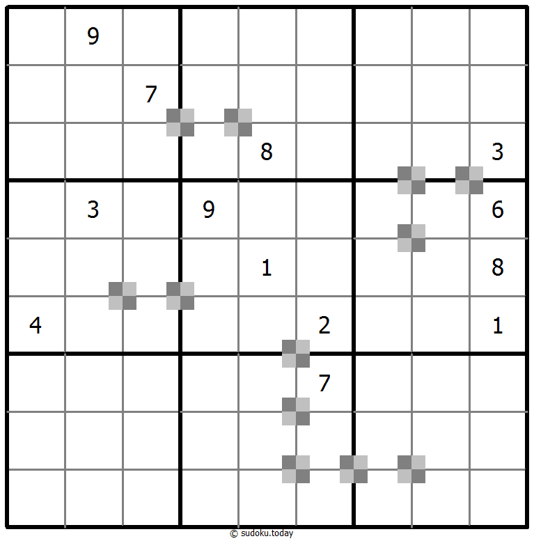 Sudoku pastel bicolor #65390