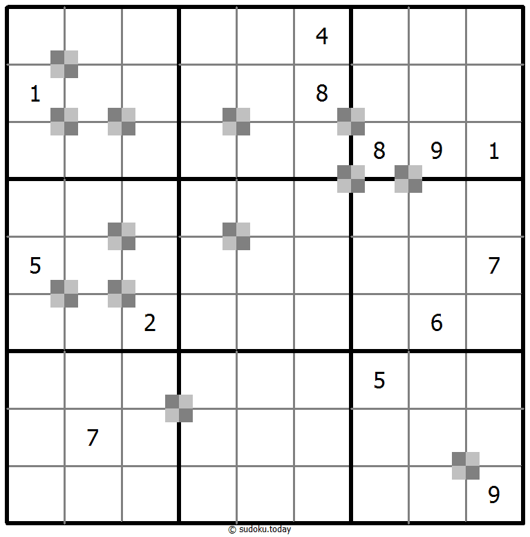 Sudoku pastel bicolor #65393