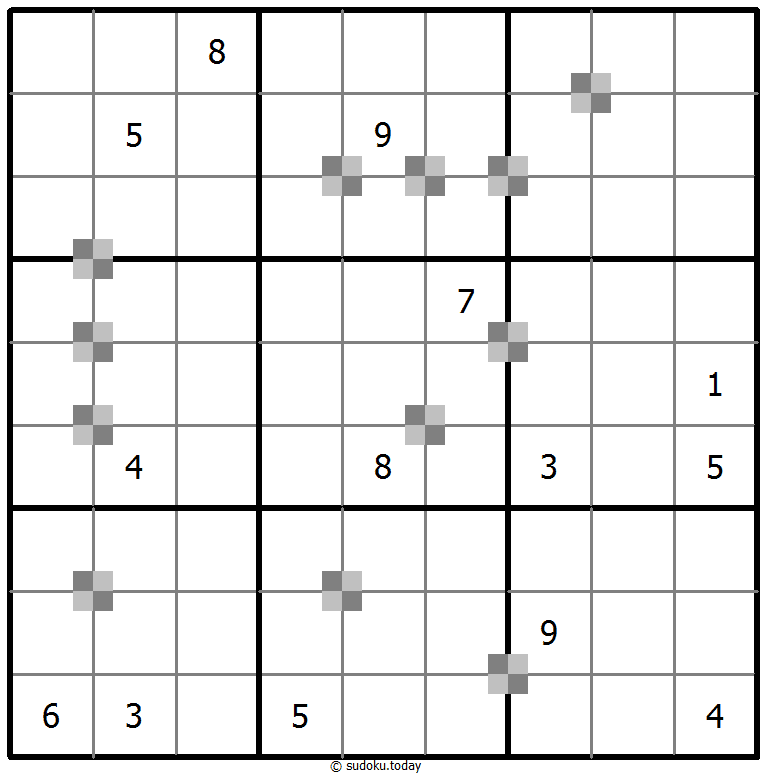 Sudoku pastel bicolor #65394