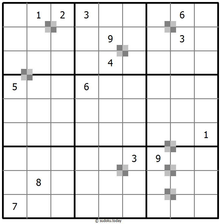 Sudoku pastel bicolor #65395