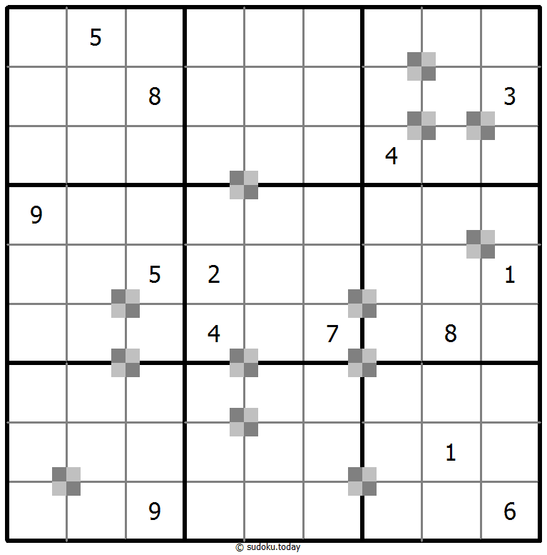 Sudoku pastel bicolor #65398