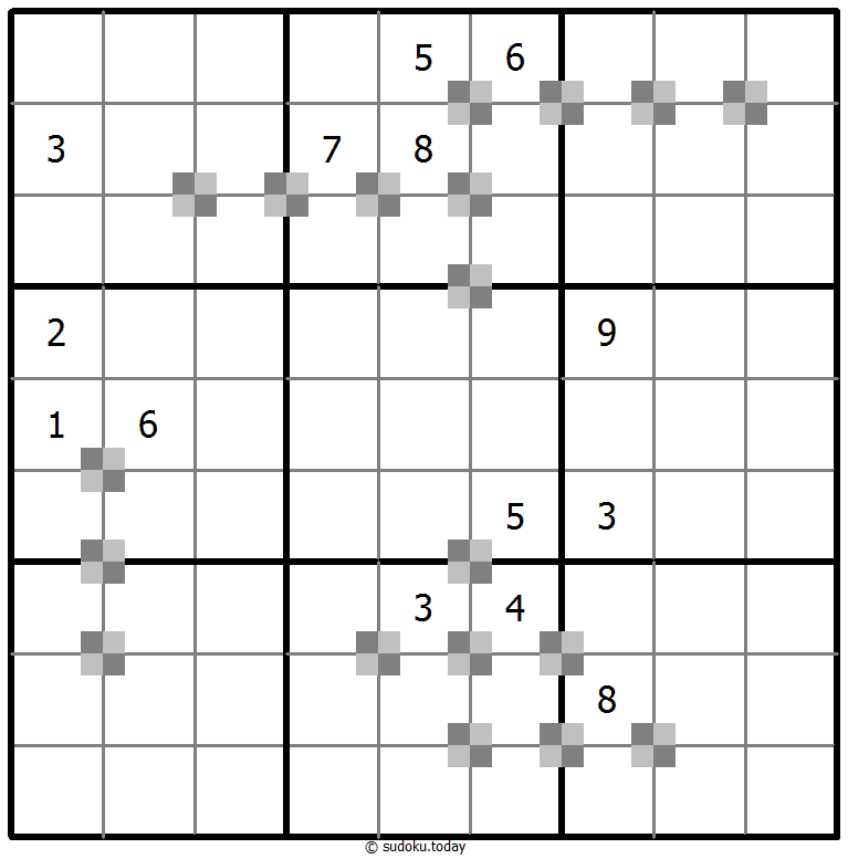 Sudoku pastel bicolor #65399