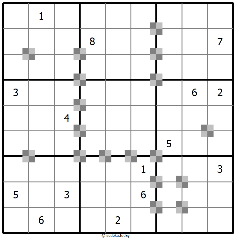 Sudoku pastel bicolor #65401