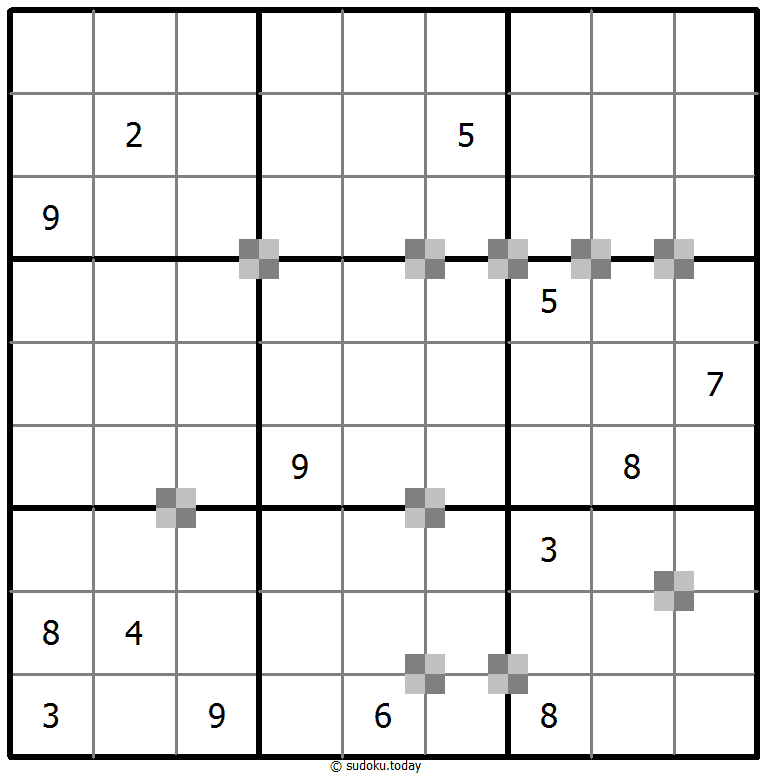 Sudoku pastel bicolor