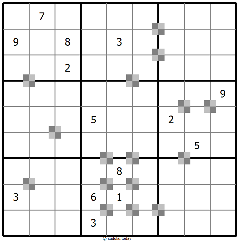 Sudoku pastel bicolor