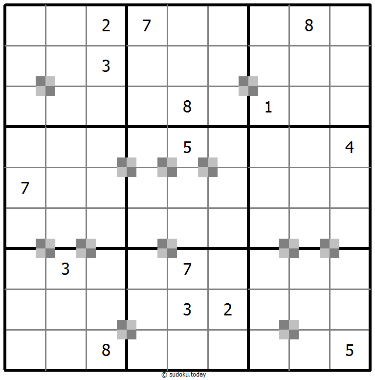 Sudoku pastel bicolor #65404