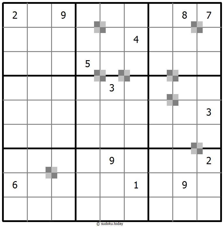 Sudoku pastel bicolor