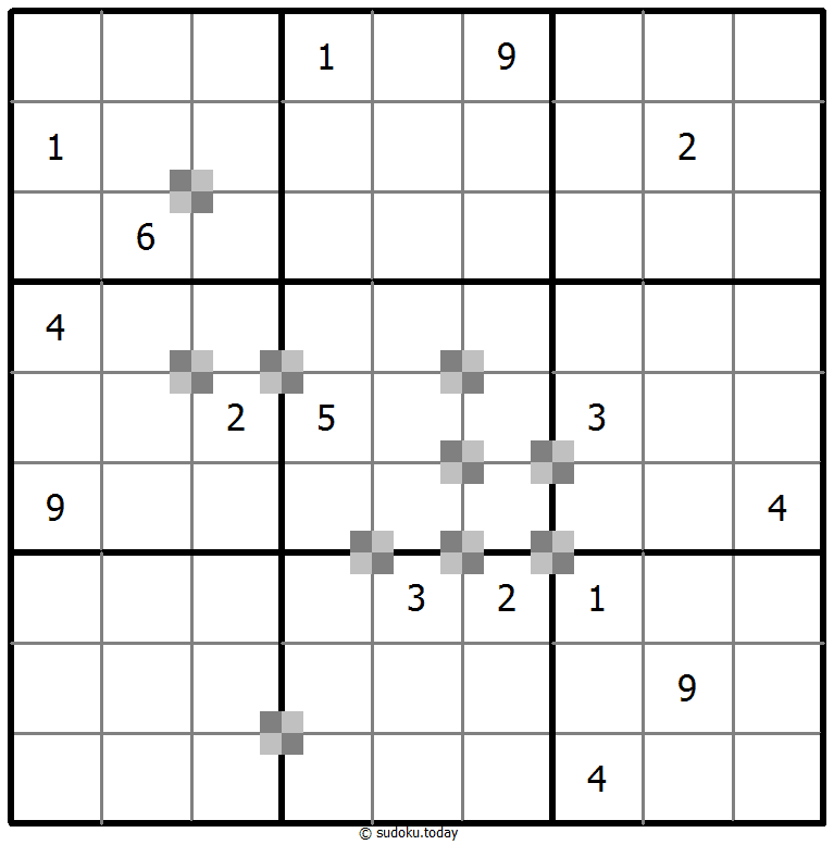 Sudoku pastel bicolor #65409