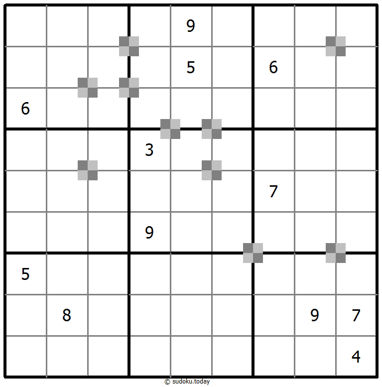 Sudoku pastel bicolor #65410