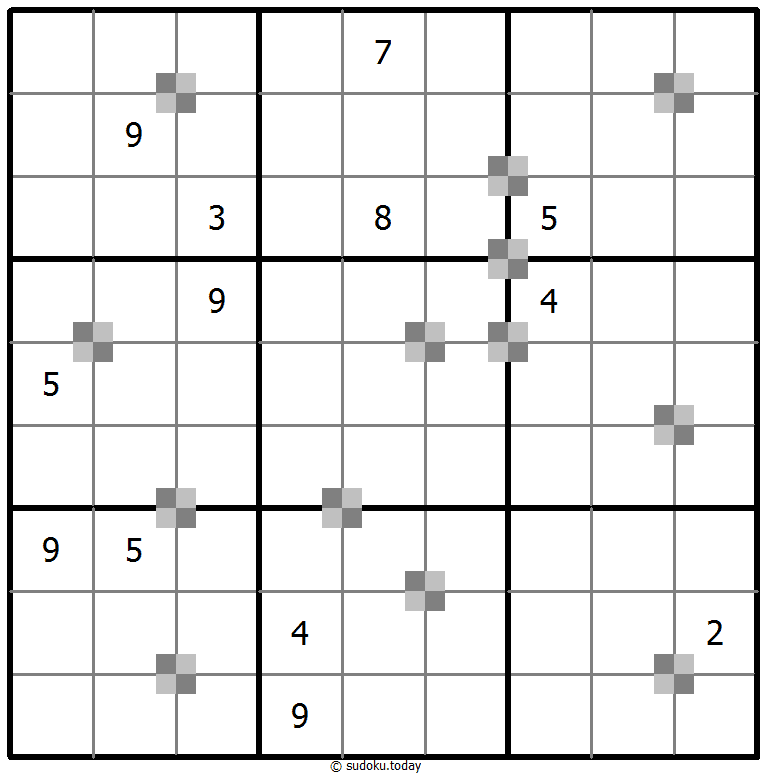 Sudoku pastel bicolor #65414