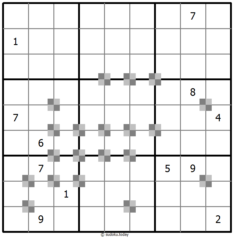 Sudoku pastel bicolor #65417
