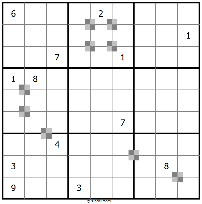 Sudoku pastel bicolor #65418