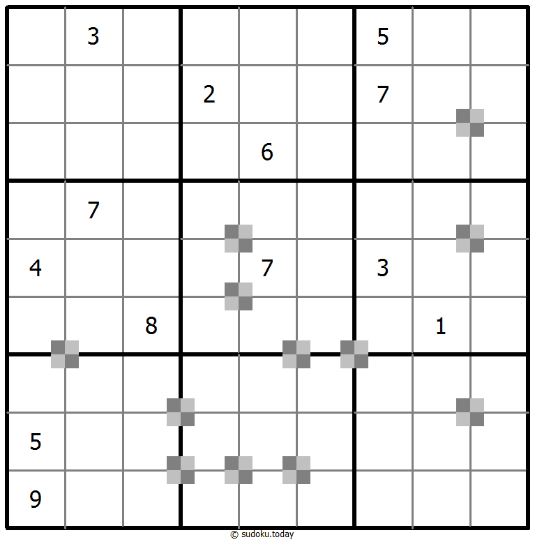 Sudoku pastel bicolor #65420