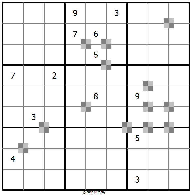 Sudoku pastel bicolor #65422