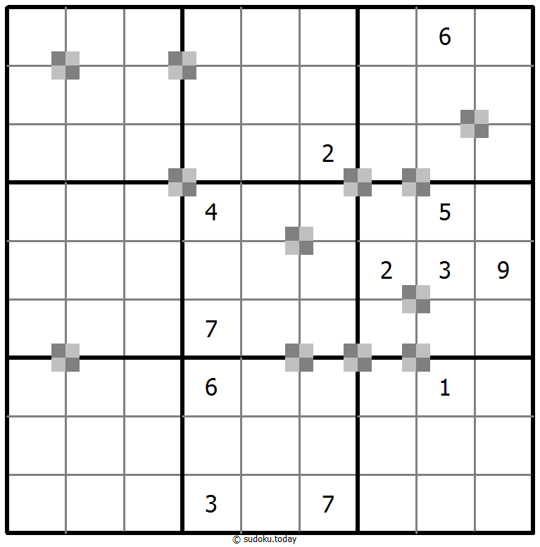 Sudoku pastel bicolor #65425