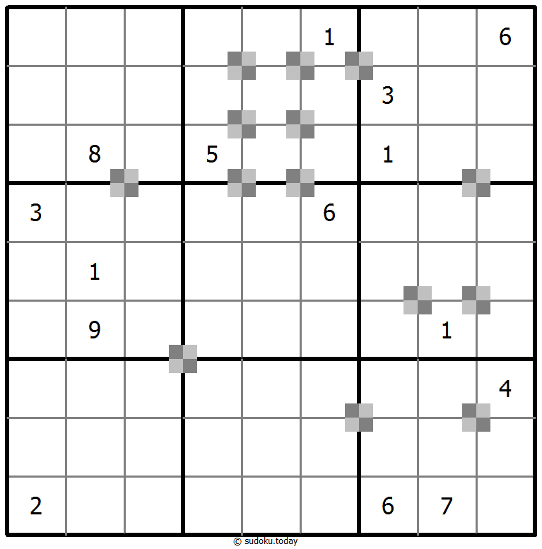 Sudoku pastel bicolor #65427