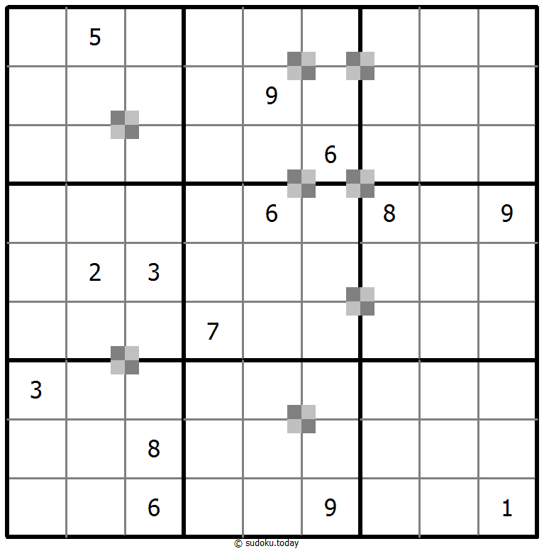 Sudoku pastel bicolor #65435