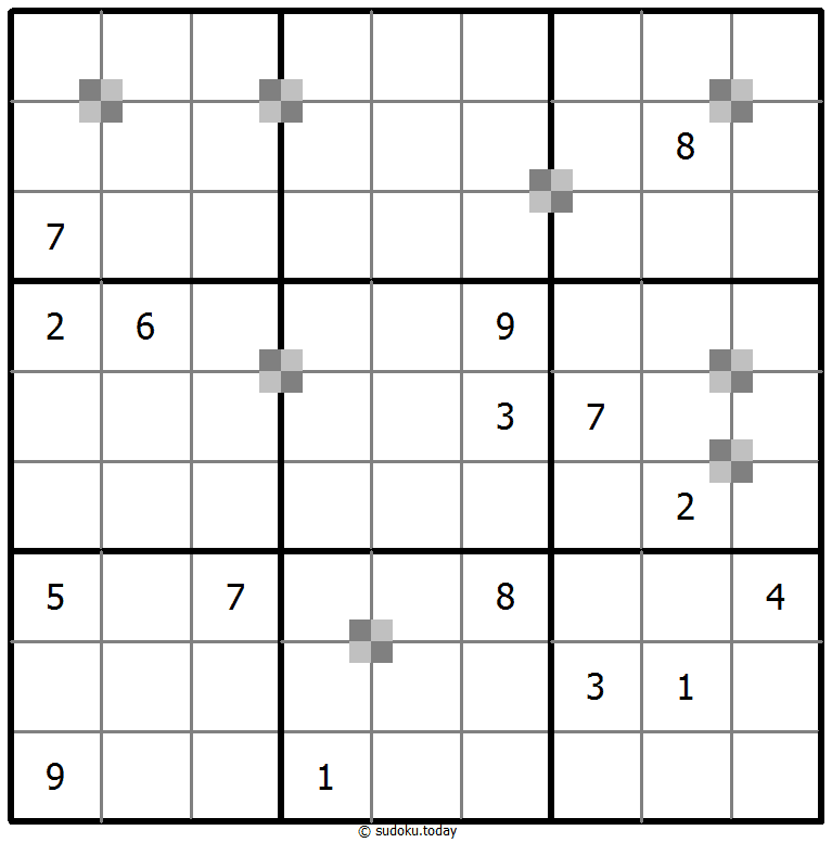 Sudoku pastel bicolor #65436