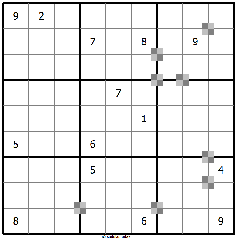 Sudoku pastel bicolor #65437