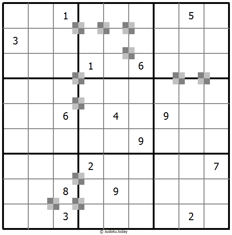 Sudoku pastel bicolor #65439