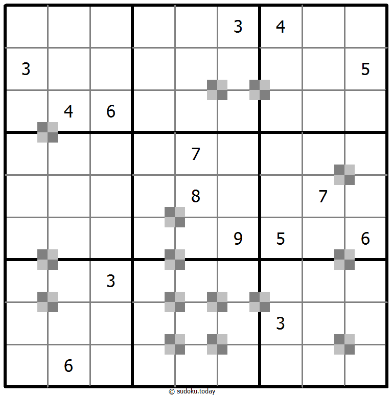 Sudoku pastel bicolor #65440