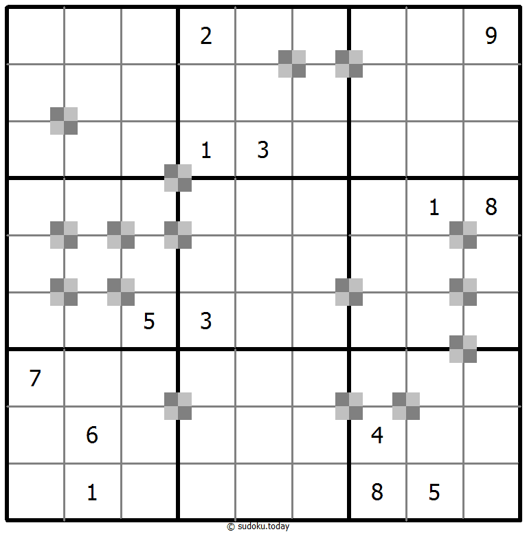 Sudoku pastel bicolor #65446