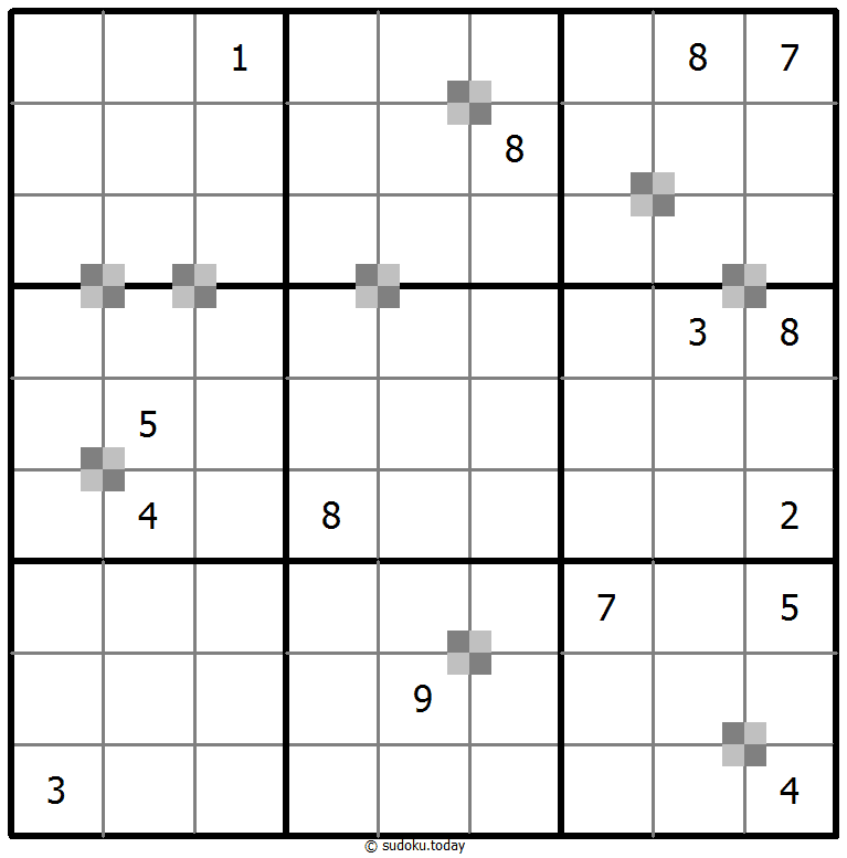 Sudoku pastel bicolor #65447