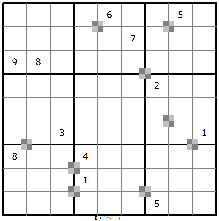 Sudoku pastel bicolor #65451